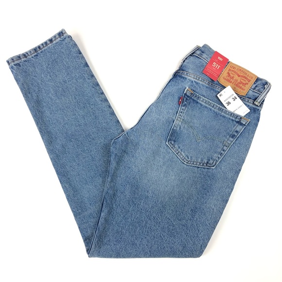 Levi's Other - Levis 511 Slim Fit Distressed Blue Jeans 36x34